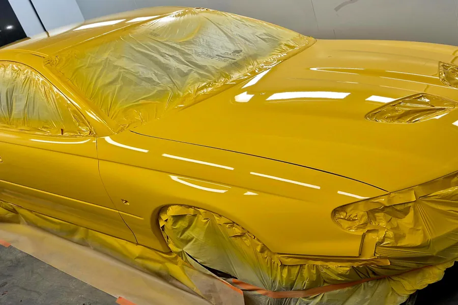 spray painting process in Perth workshop