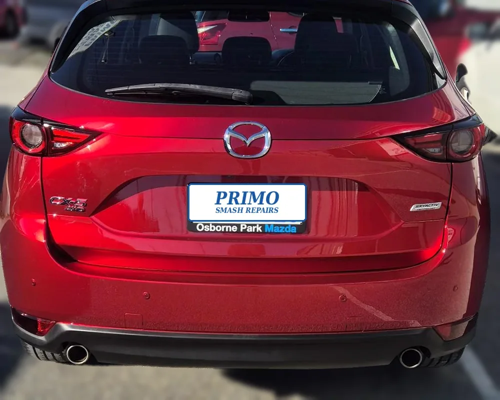 Red Mazda CX-5 after repair